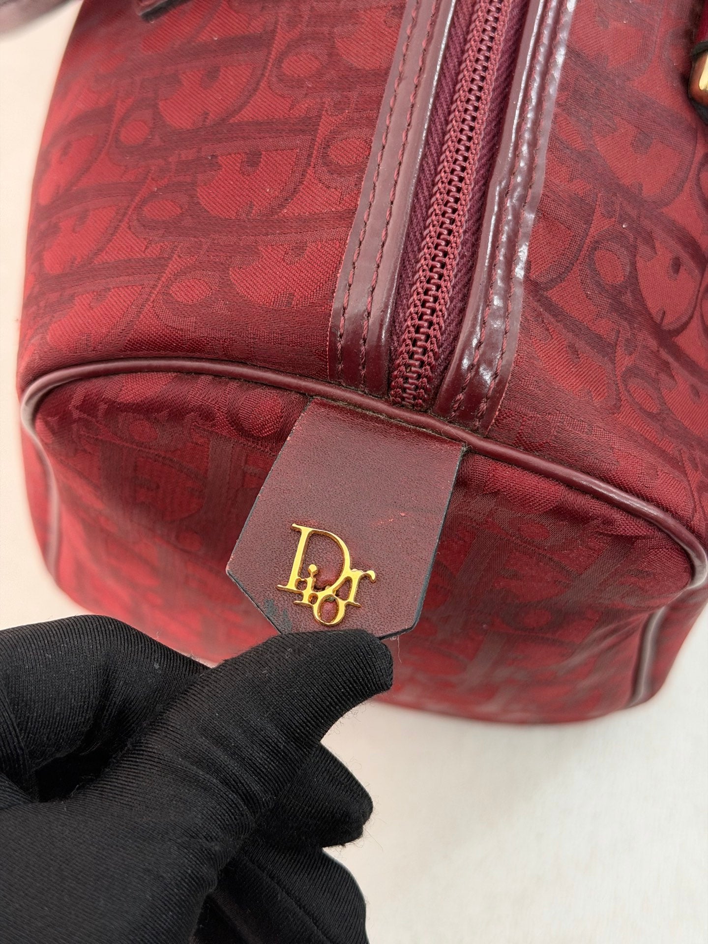 CHRISTIAN DIOR Oblique Boston Handbag