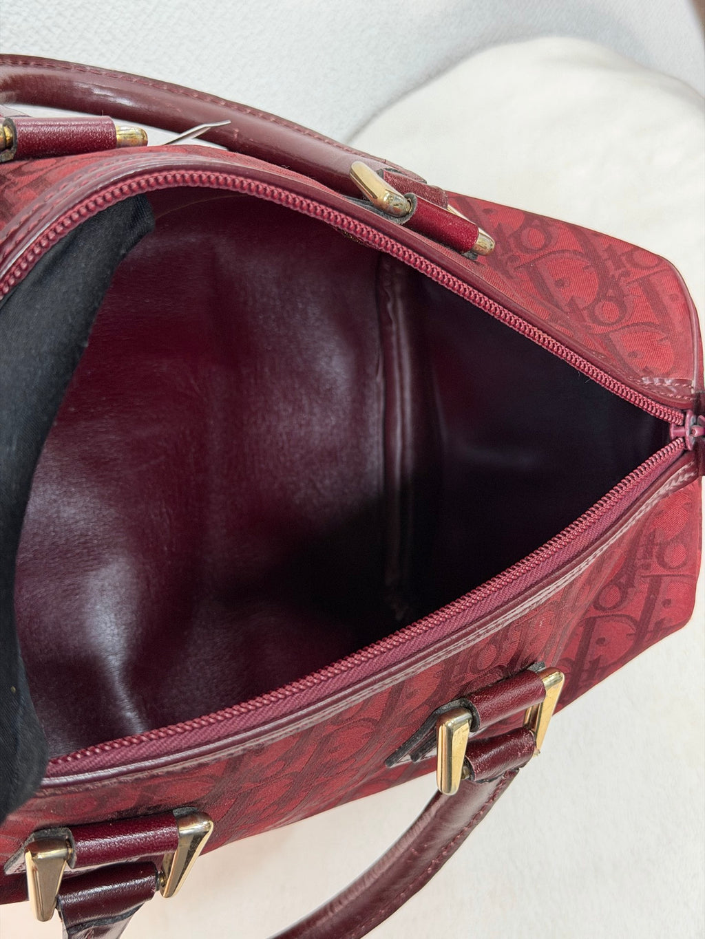 CHRISTIAN DIOR Oblique Boston Handbag