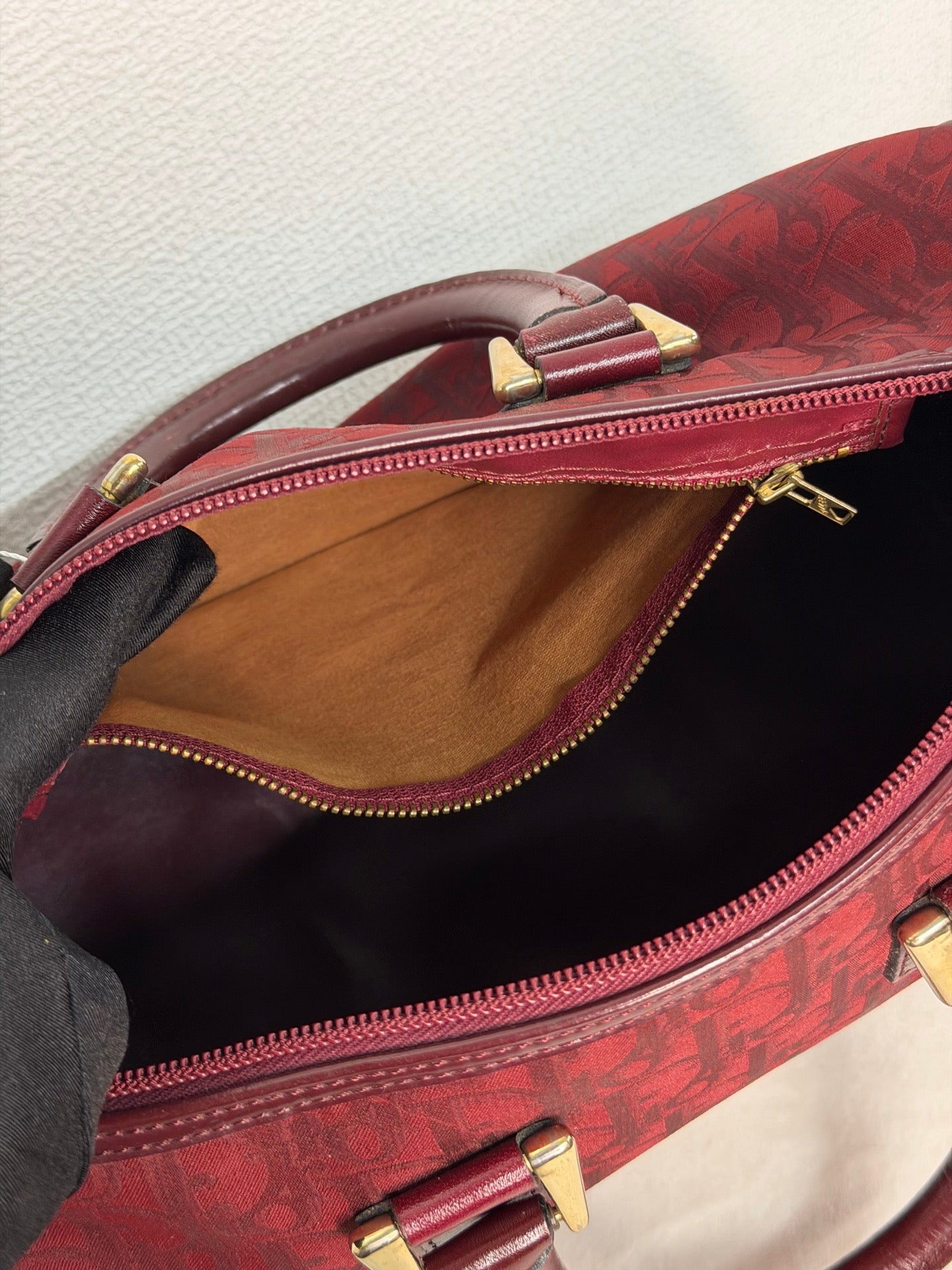 CHRISTIAN DIOR Oblique Boston Handbag