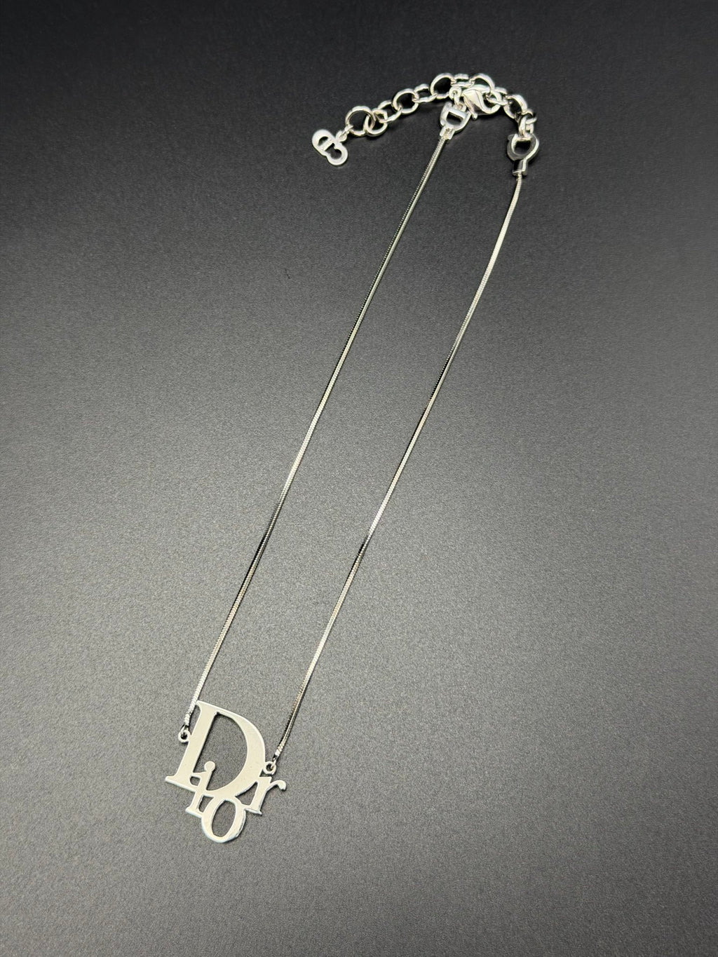 CHRISTIAN DIOR Logo Necklace