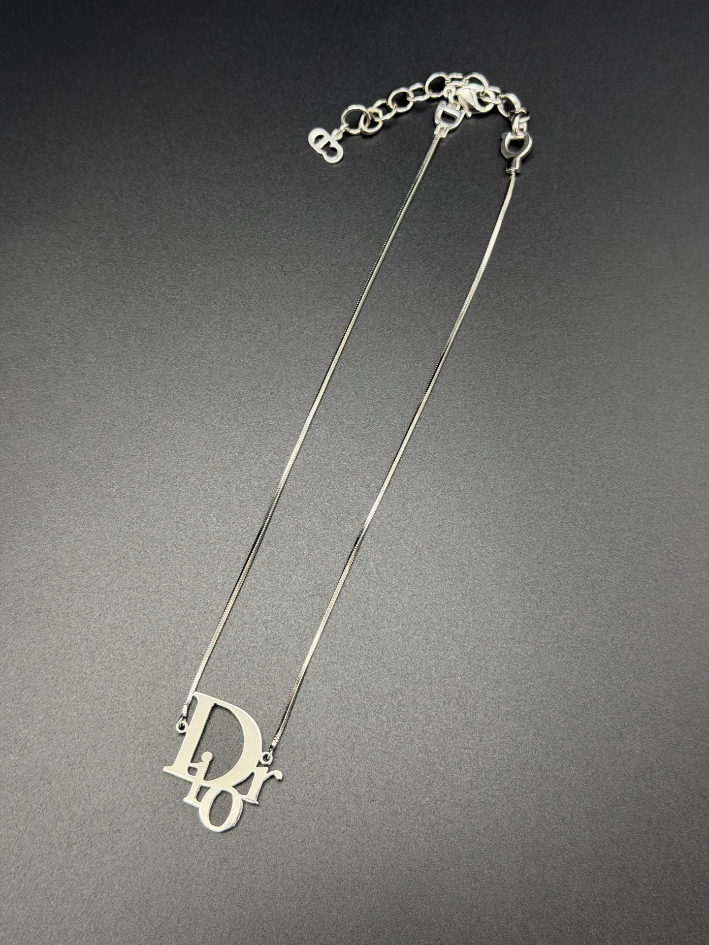 CHRISTIAN DIOR Logo Necklace