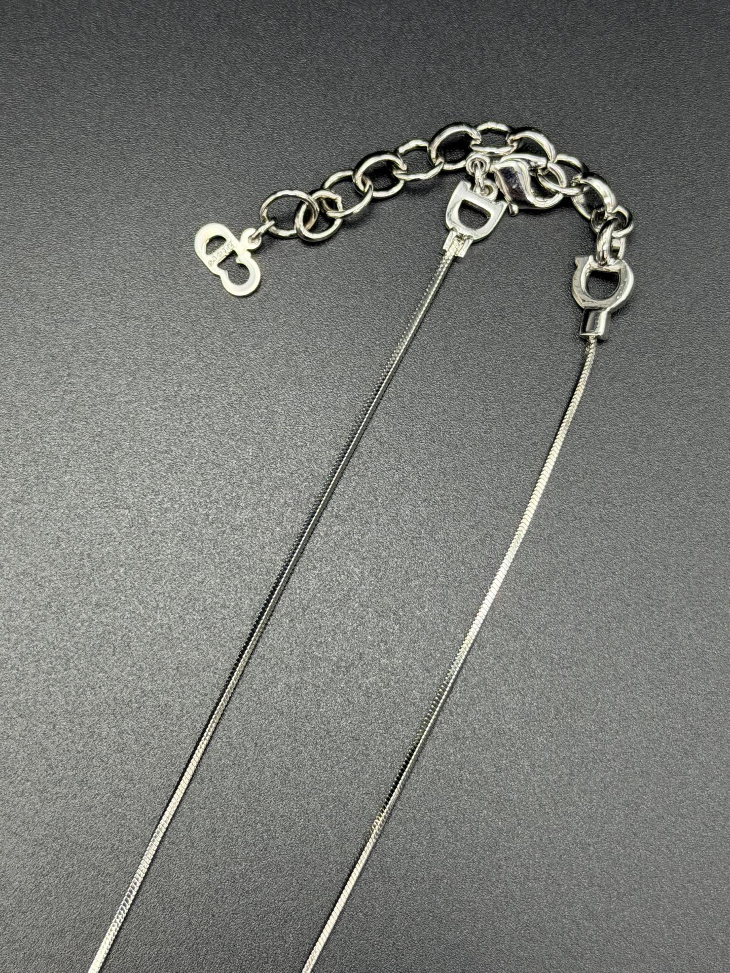 CHRISTIAN DIOR Logo Necklace