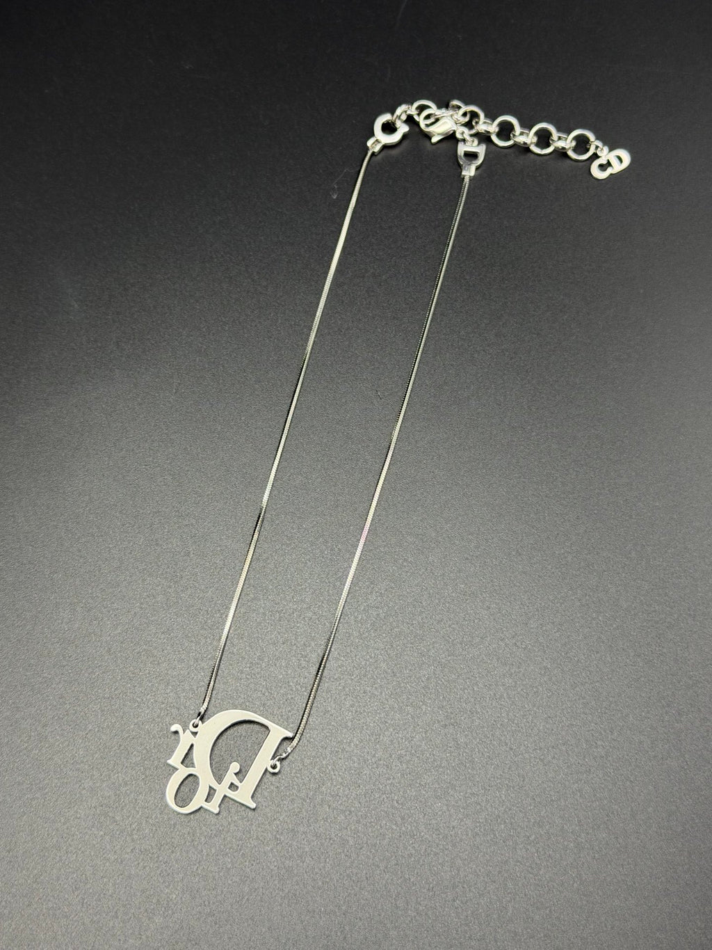CHRISTIAN DIOR Logo Necklace