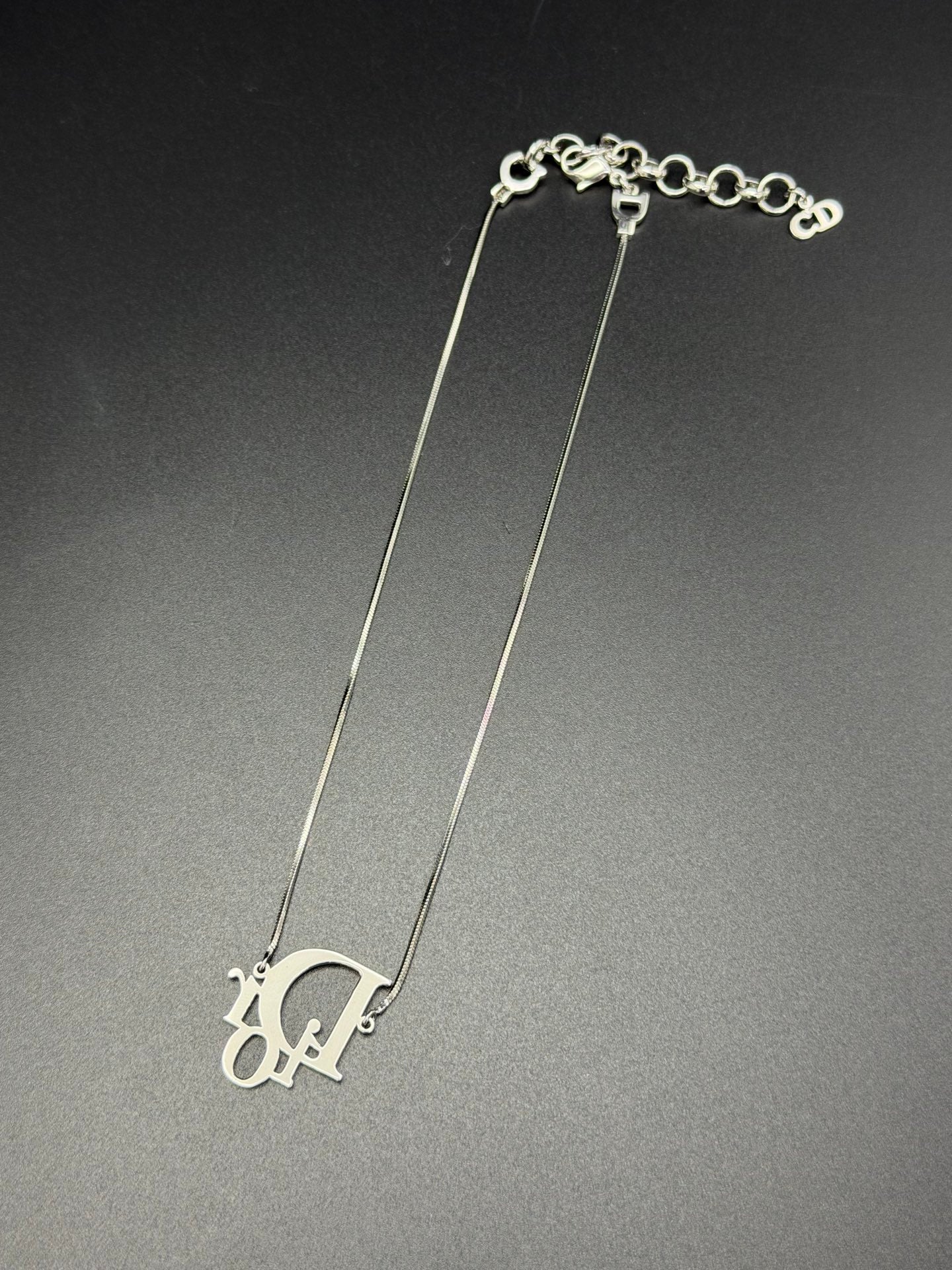 CHRISTIAN DIOR Logo Necklace