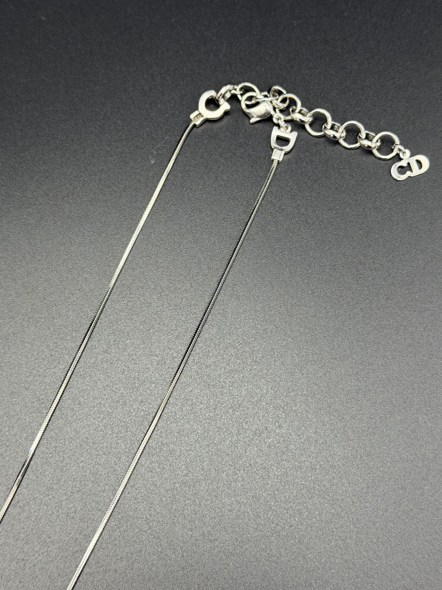 CHRISTIAN DIOR Logo Necklace