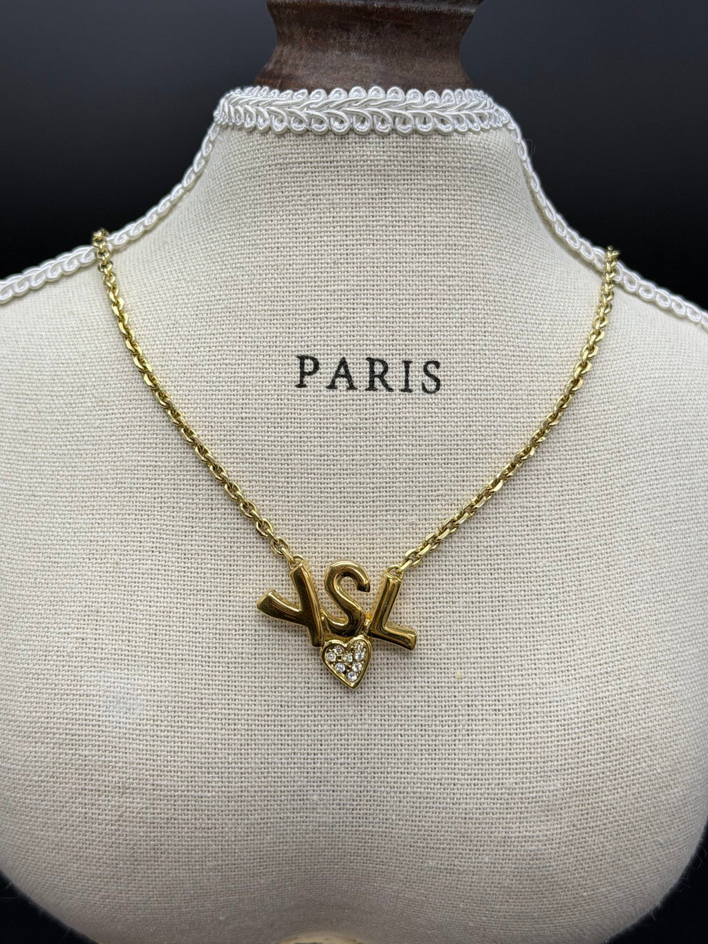 Saint Laurent Logo Necklace