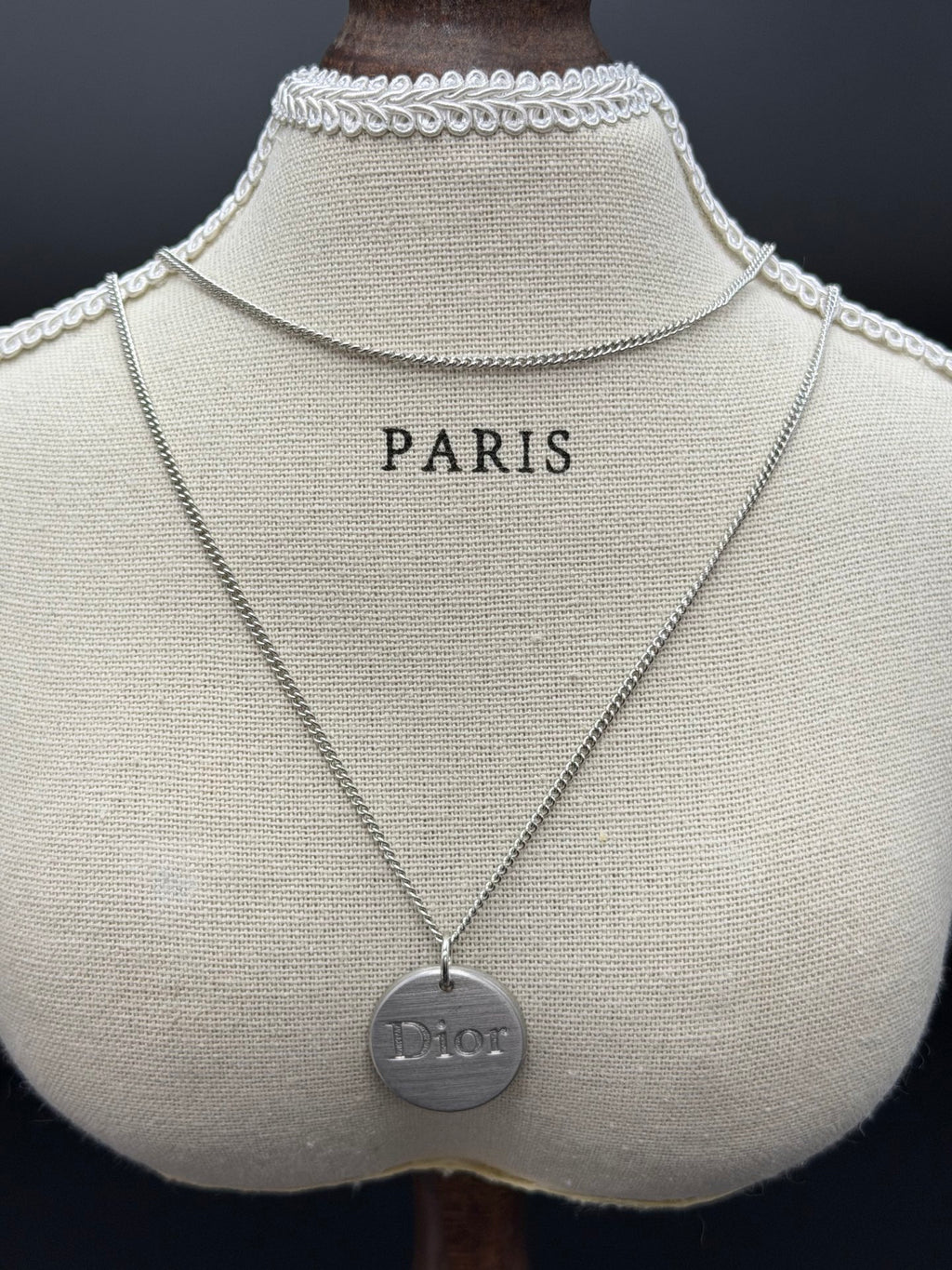 CHRISTIAN DIOR Double-layered Pre-loved Necklace