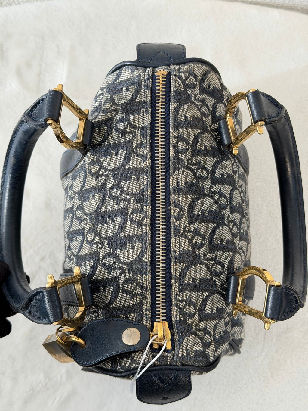 CHRISTIAN DIOR D'Oblique Boston Handbag Mini