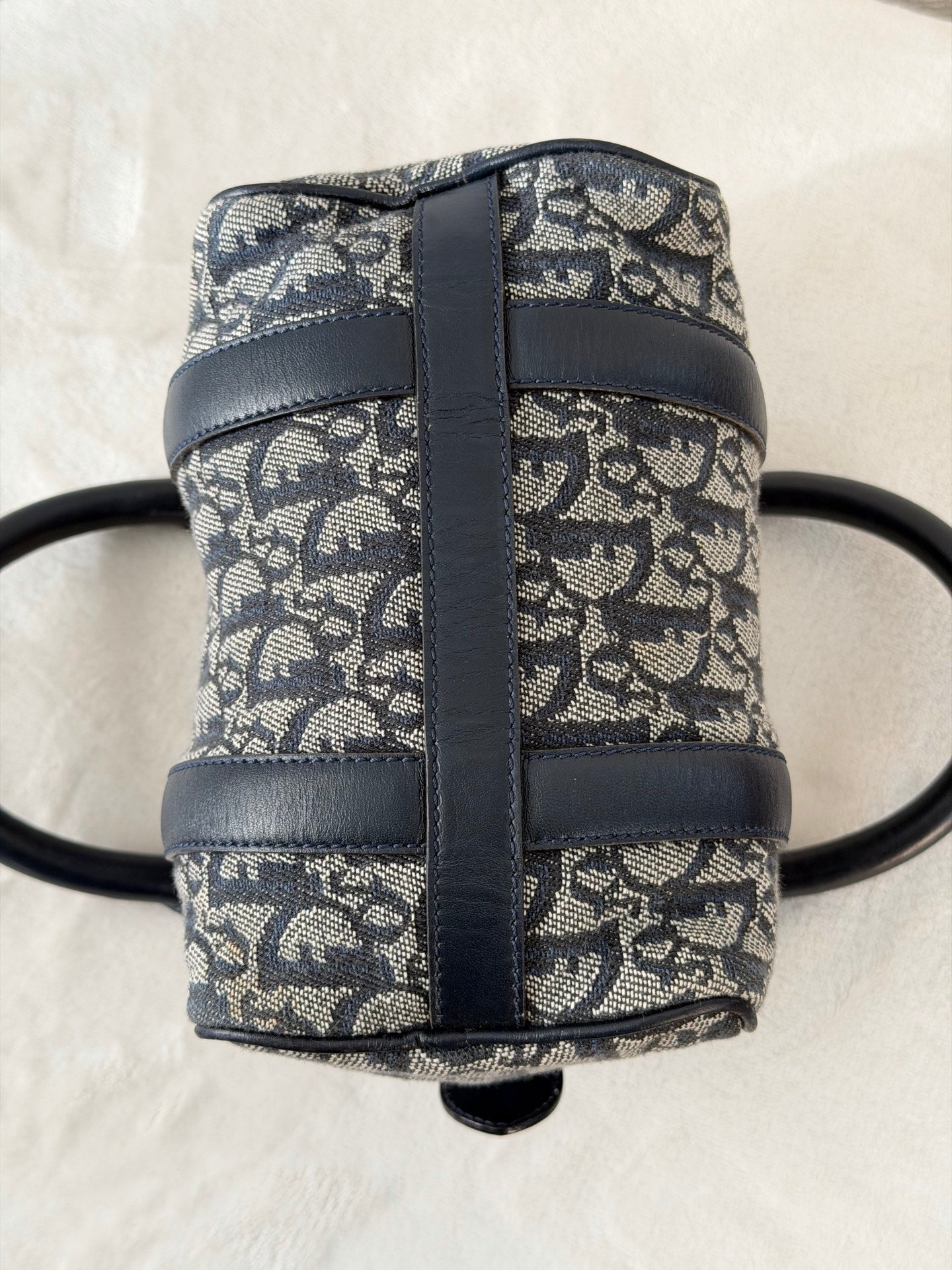 CHRISTIAN DIOR D'Oblique Boston Handbag Mini
