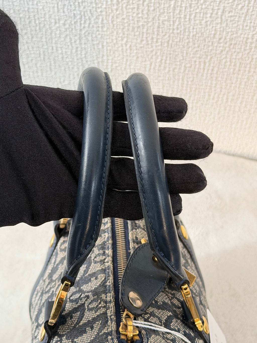 CHRISTIAN DIOR D'Oblique Boston Handbag Mini