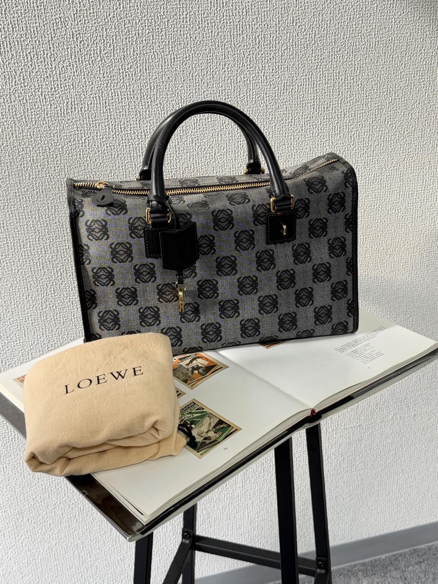 LOEWE Anagram All-over pattern Handbag