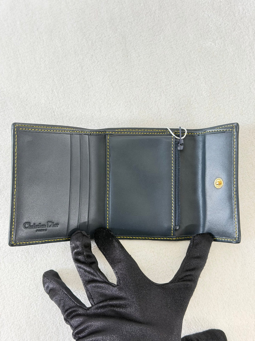 CHRISTIAN DIOR D'Oblique Trifold Wallet