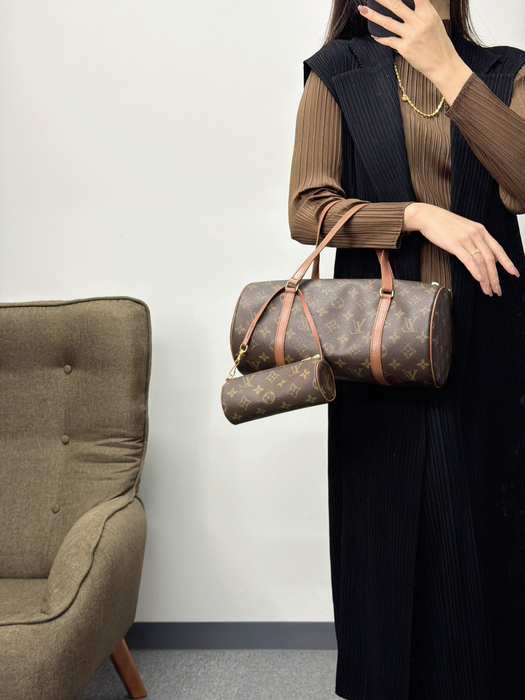 LOUIS VUITTON Monogram Pappilion Bagset