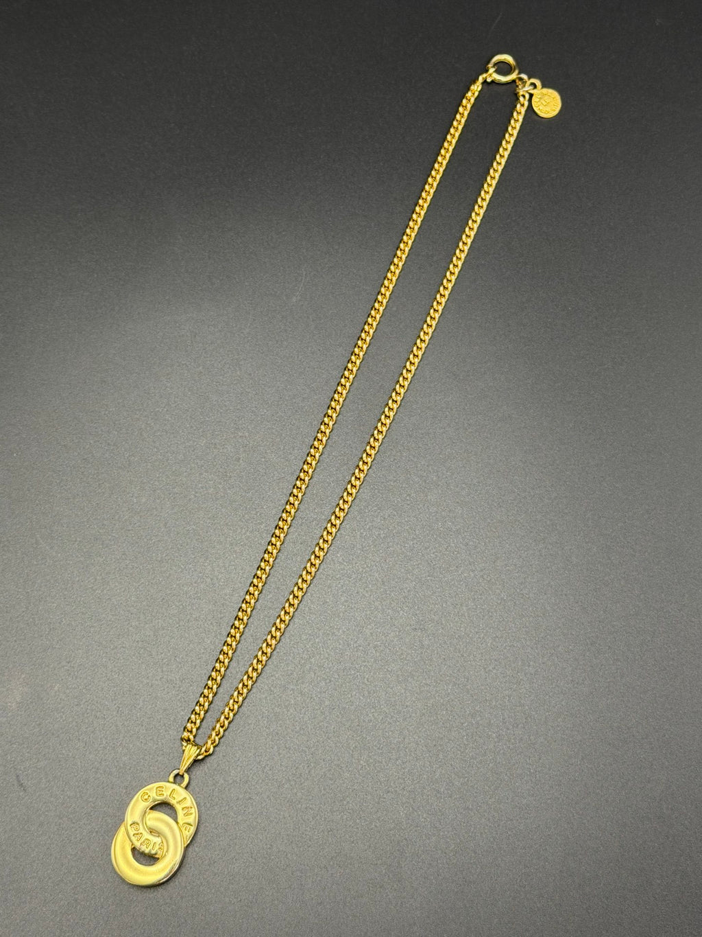 CELINE  Double Ring Necklace