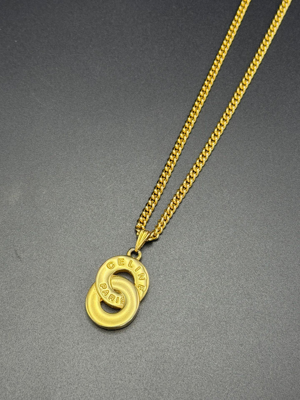 CELINE  Double Ring Necklace