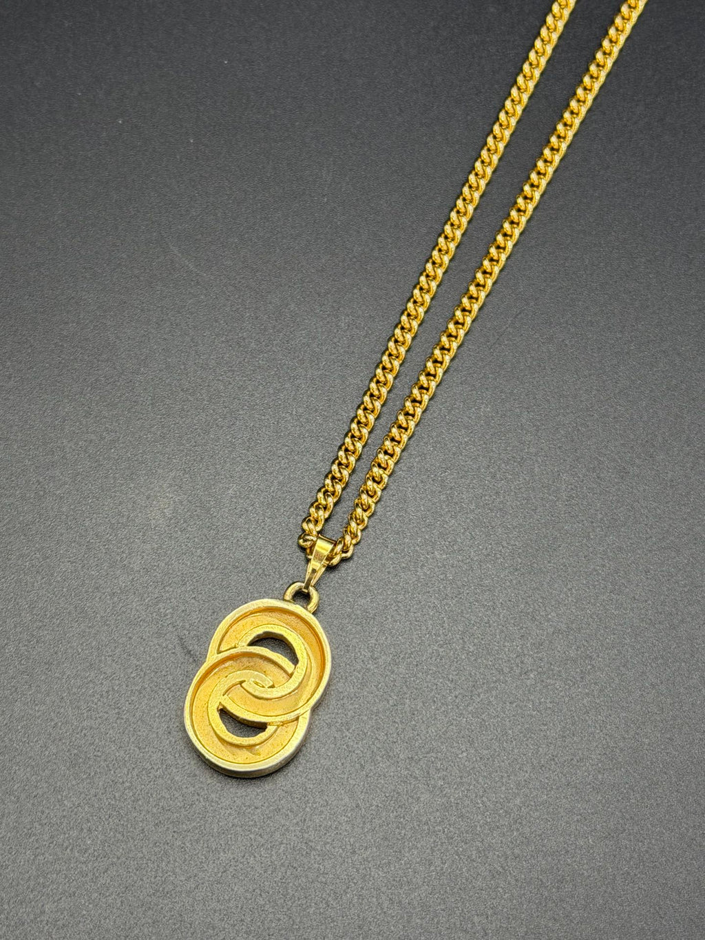 CELINE  Double Ring Necklace
