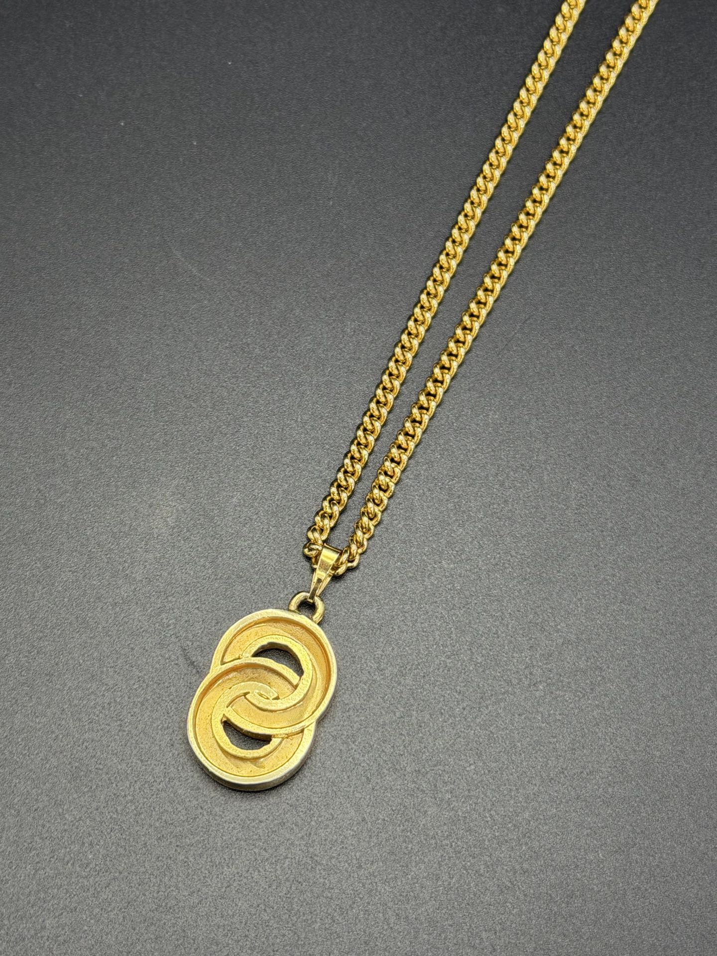 CELINE  Double Ring Necklace