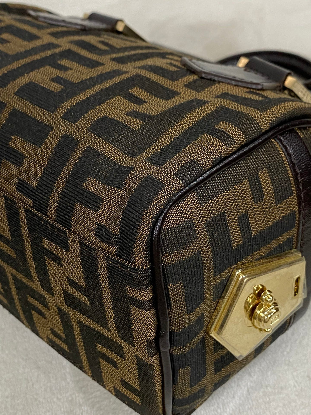 FENDI Zucca Boston Bag