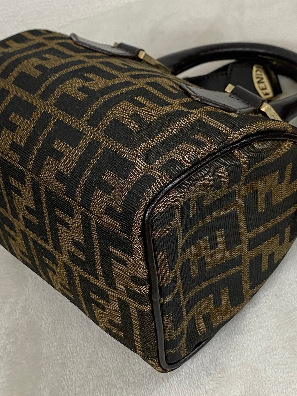 FENDI Zucca Boston Bag