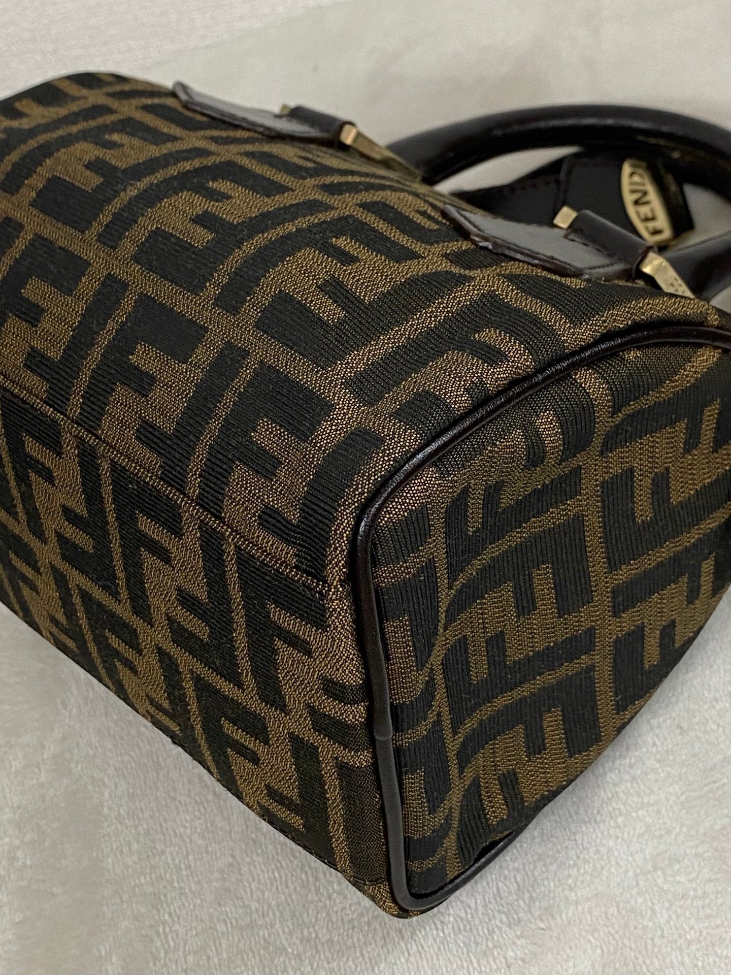 FENDI Zucca Boston Bag