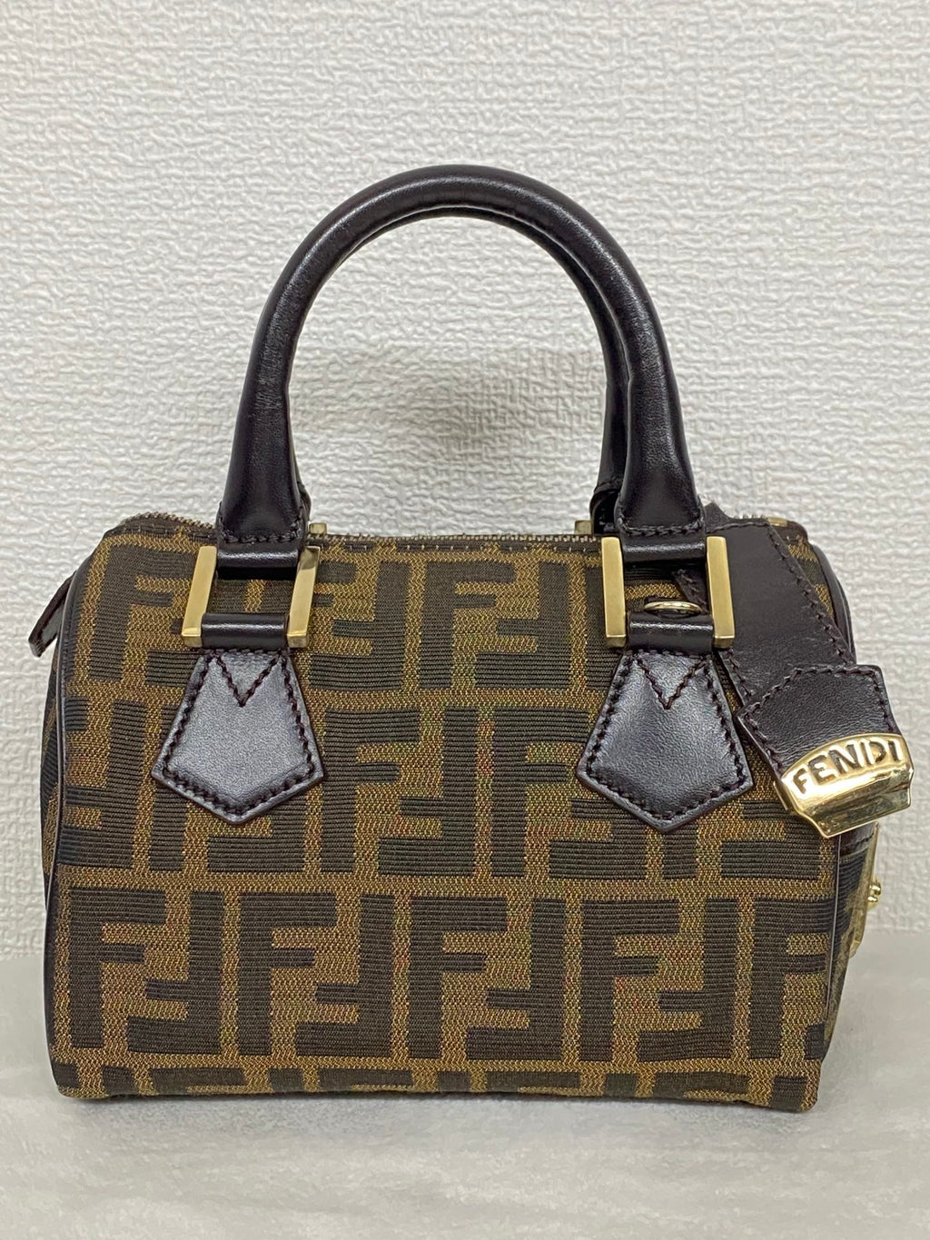 FENDI Zucca Boston Bag