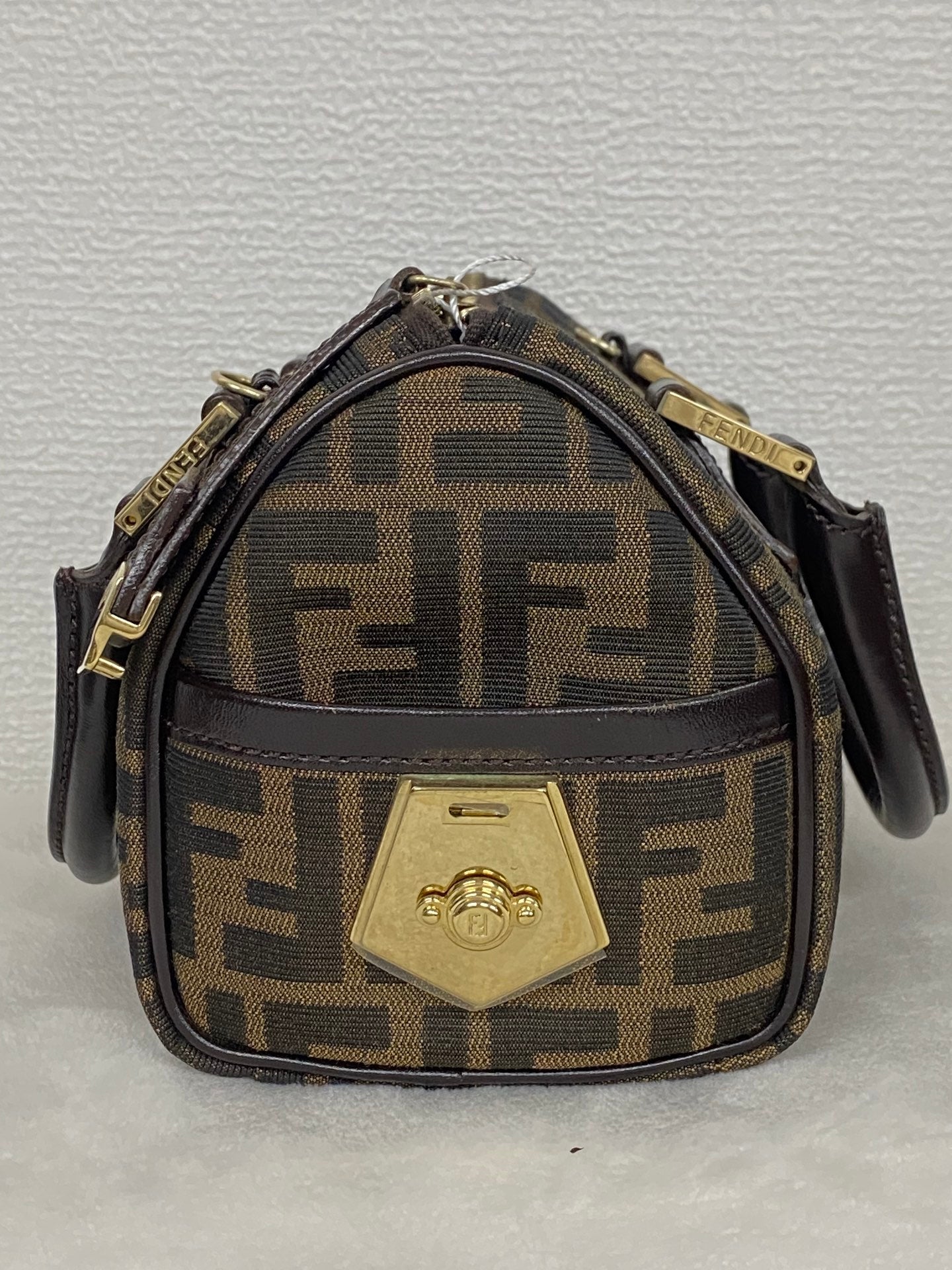 FENDI Zucca Boston Bag