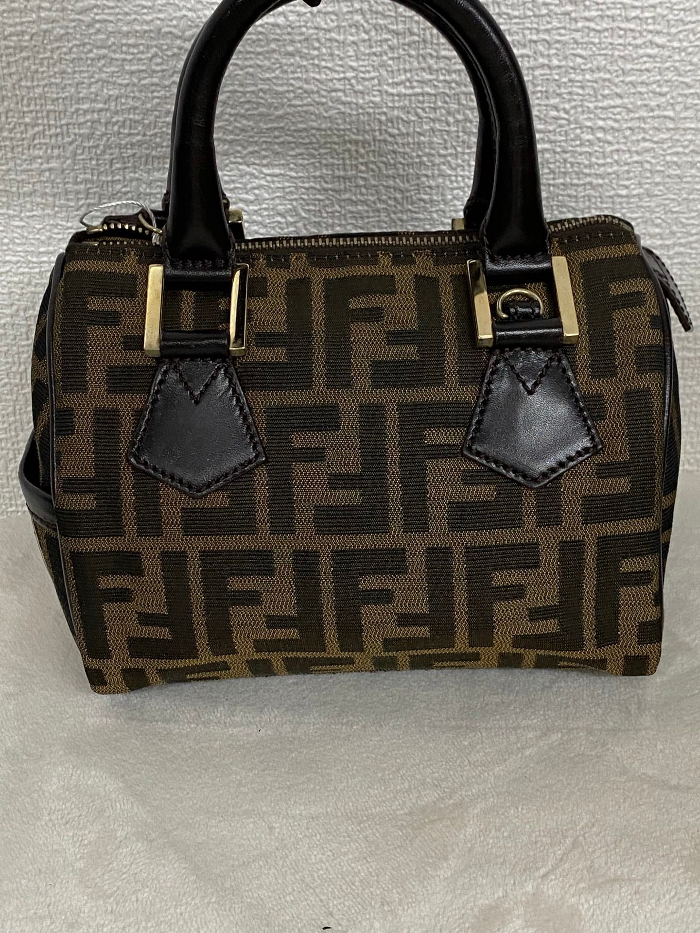 FENDI Zucca Boston Bag