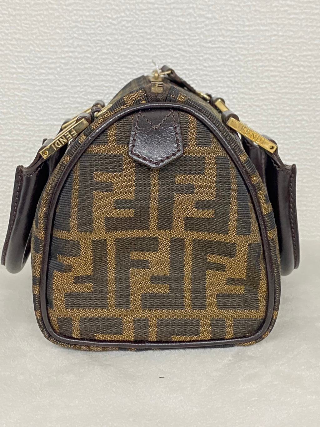 FENDI Zucca Boston Bag