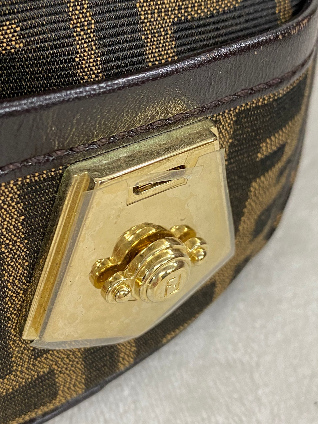 FENDI Zucca Boston Bag