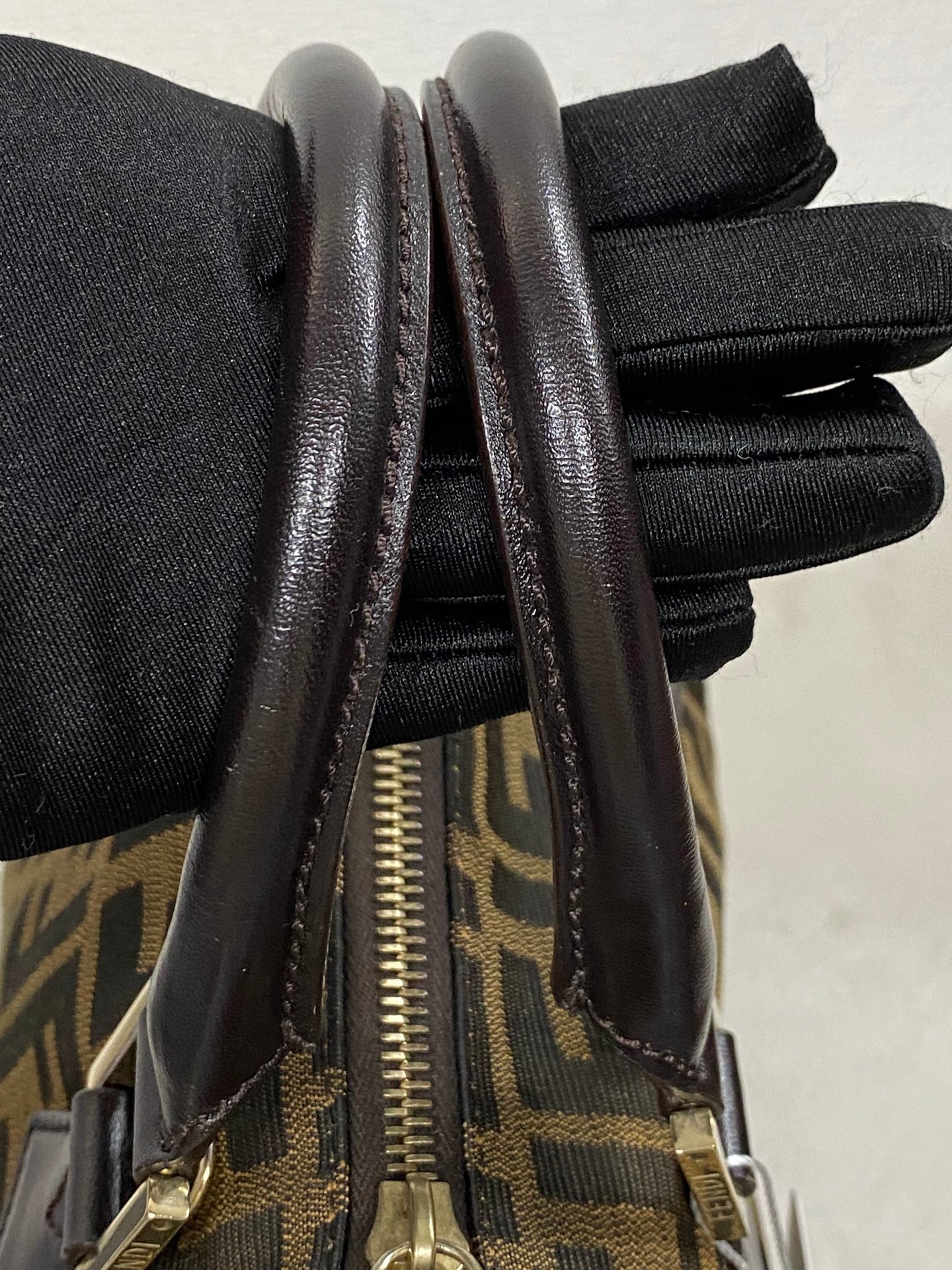 FENDI Zucca Boston Bag