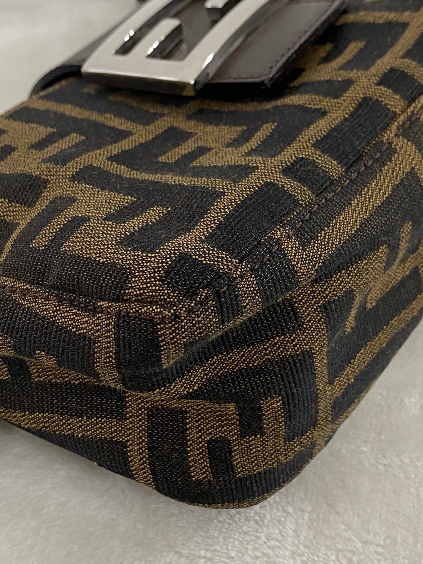 FENDI Zucca Baguette Handbag Mini