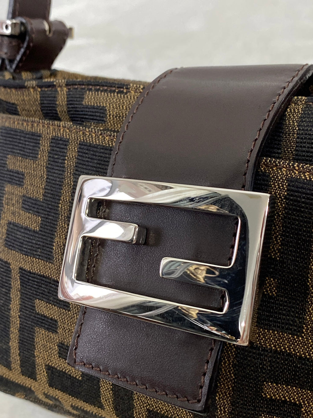 FENDI Zucca Baguette Handbag Mini