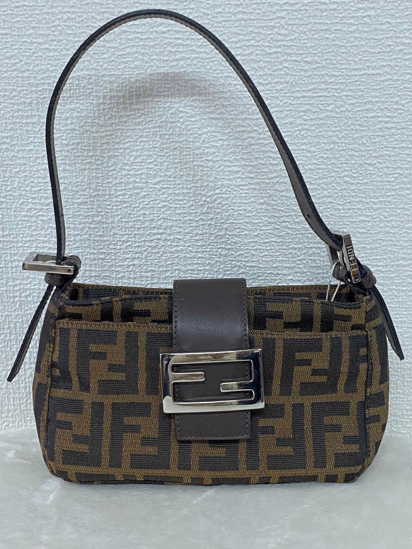 FENDI Zucca Baguette Handbag Mini
