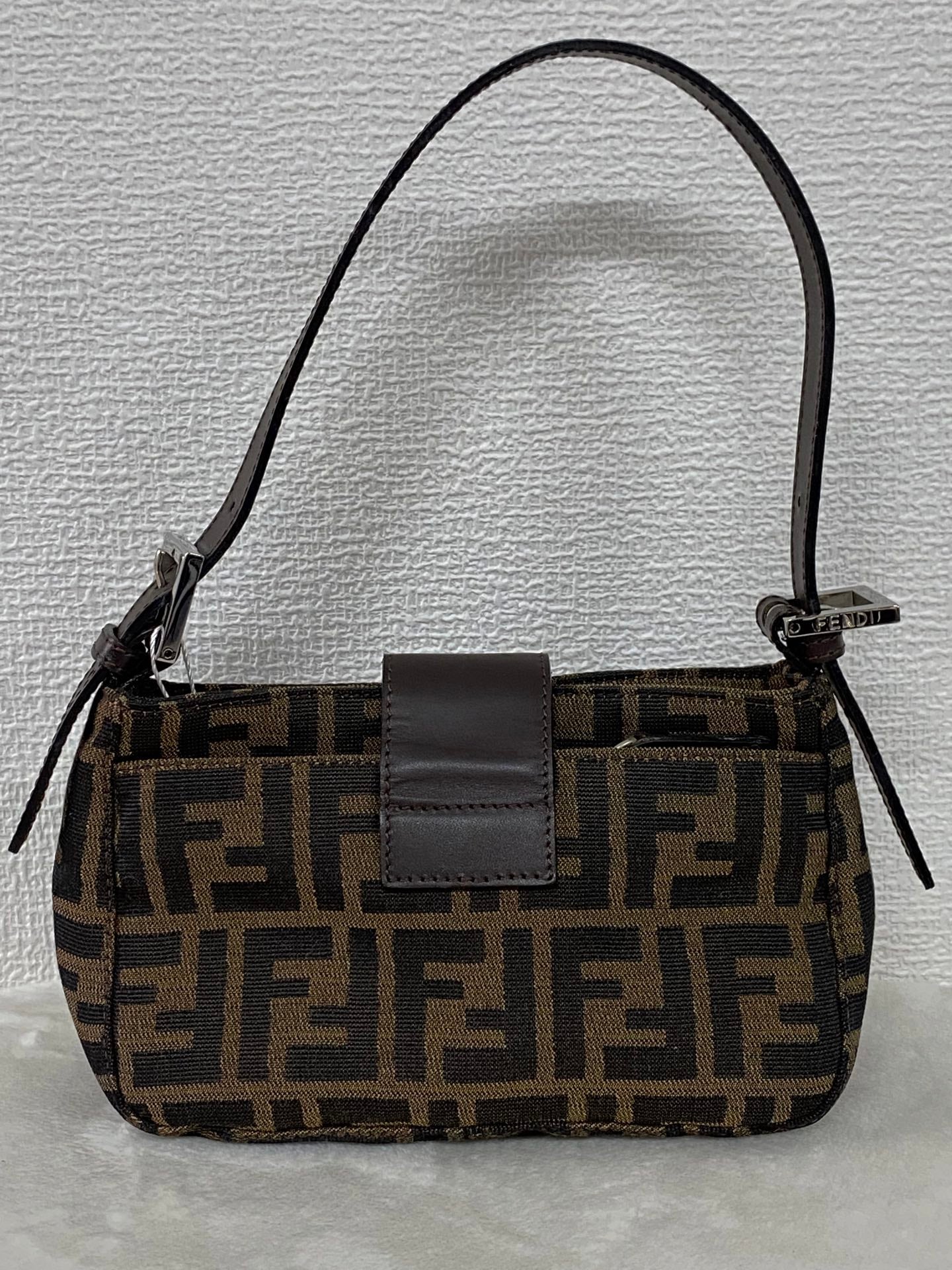 FENDI Zucca Baguette Handbag Mini