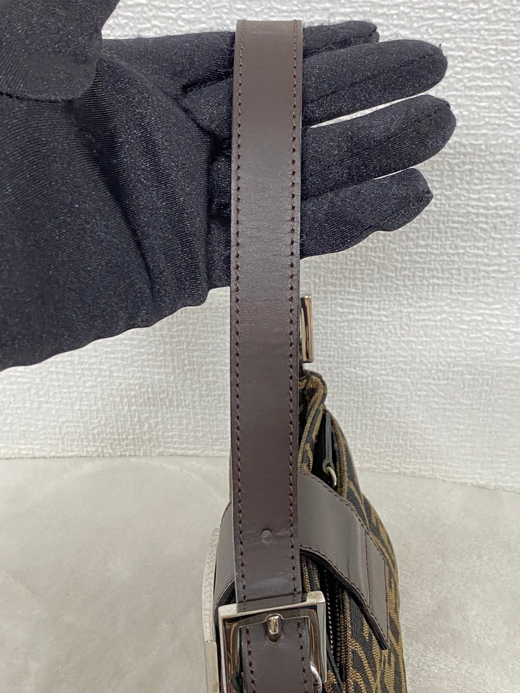 FENDI Zucca Baguette Handbag Mini