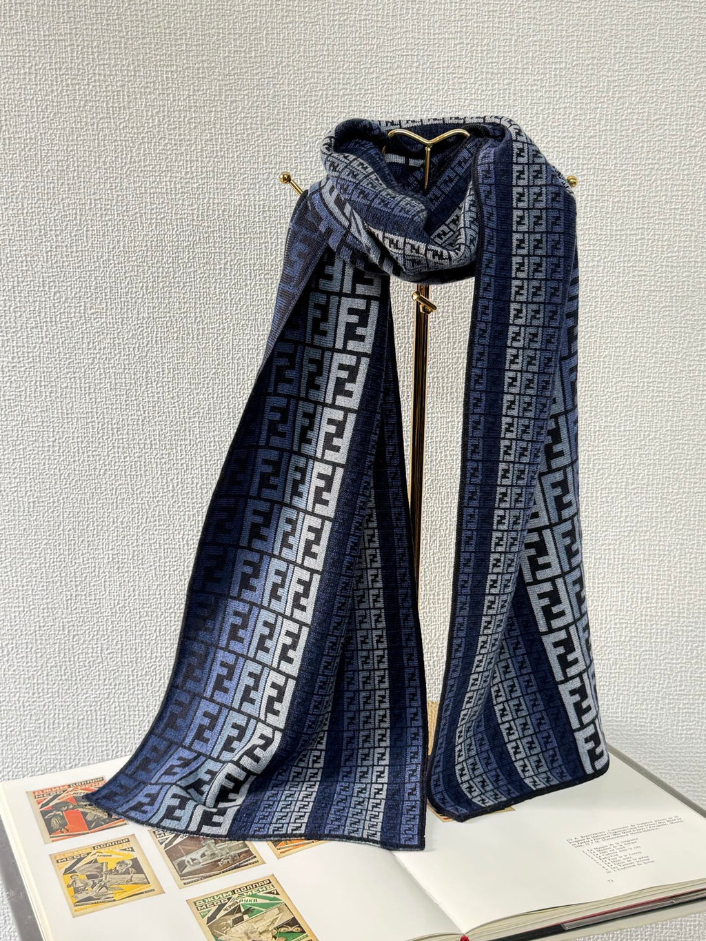 FENDI Zucchino Duration Wool Scarf
