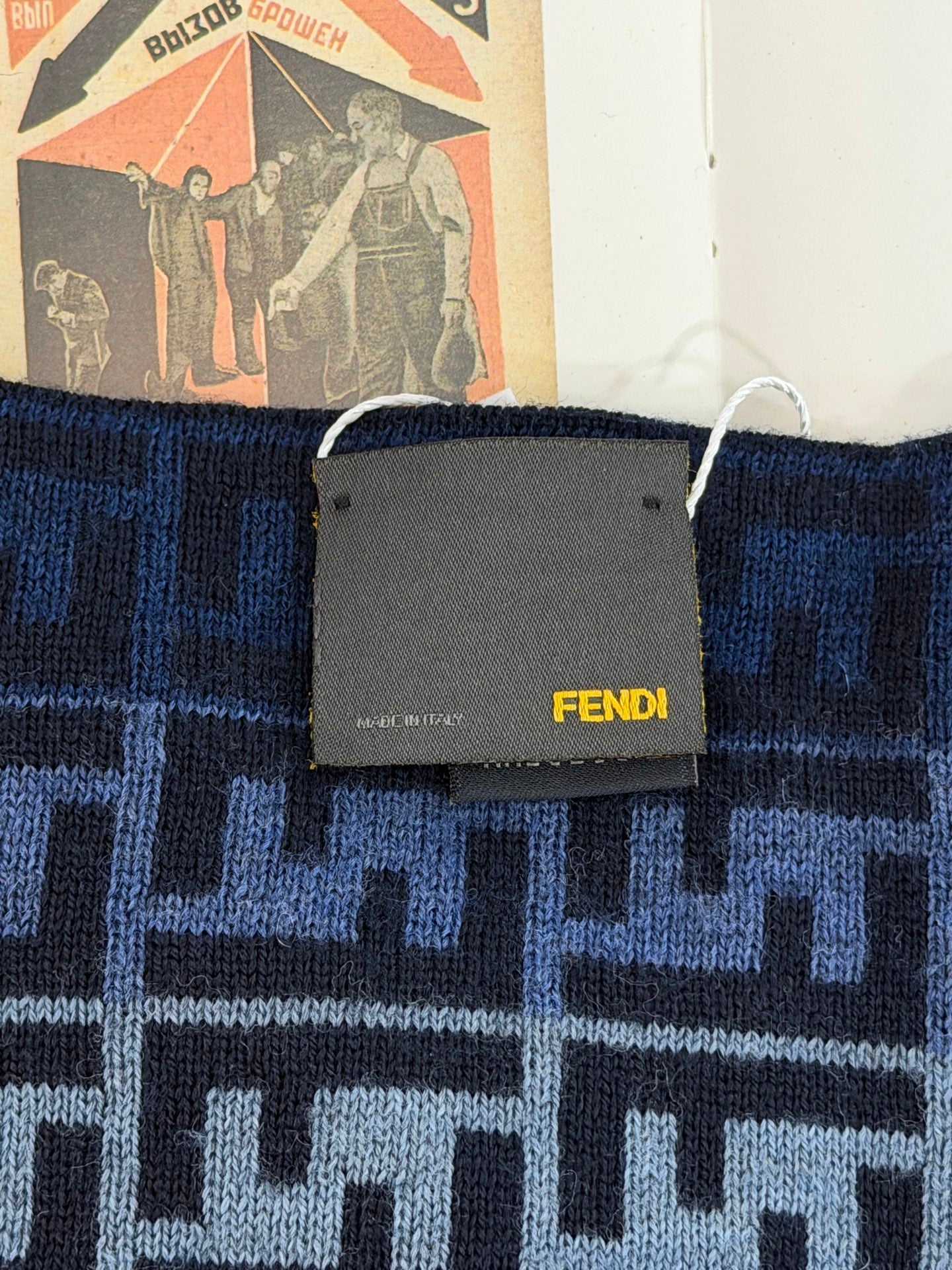 FENDI Zucchino Duration Wool Scarf