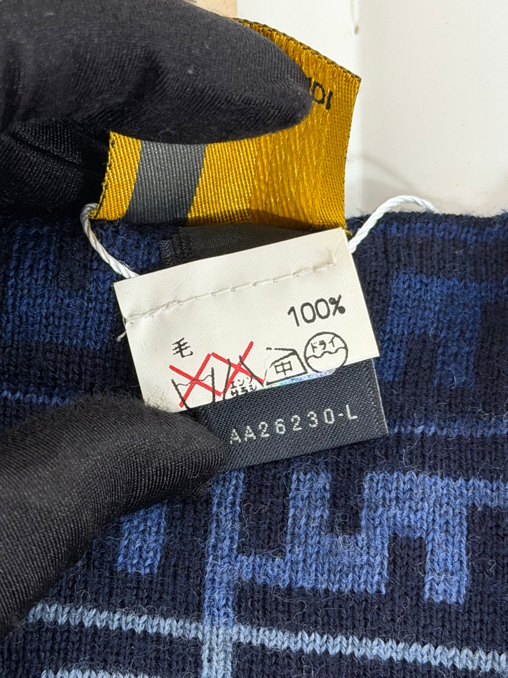 FENDI Zucchino Duration Wool Scarf