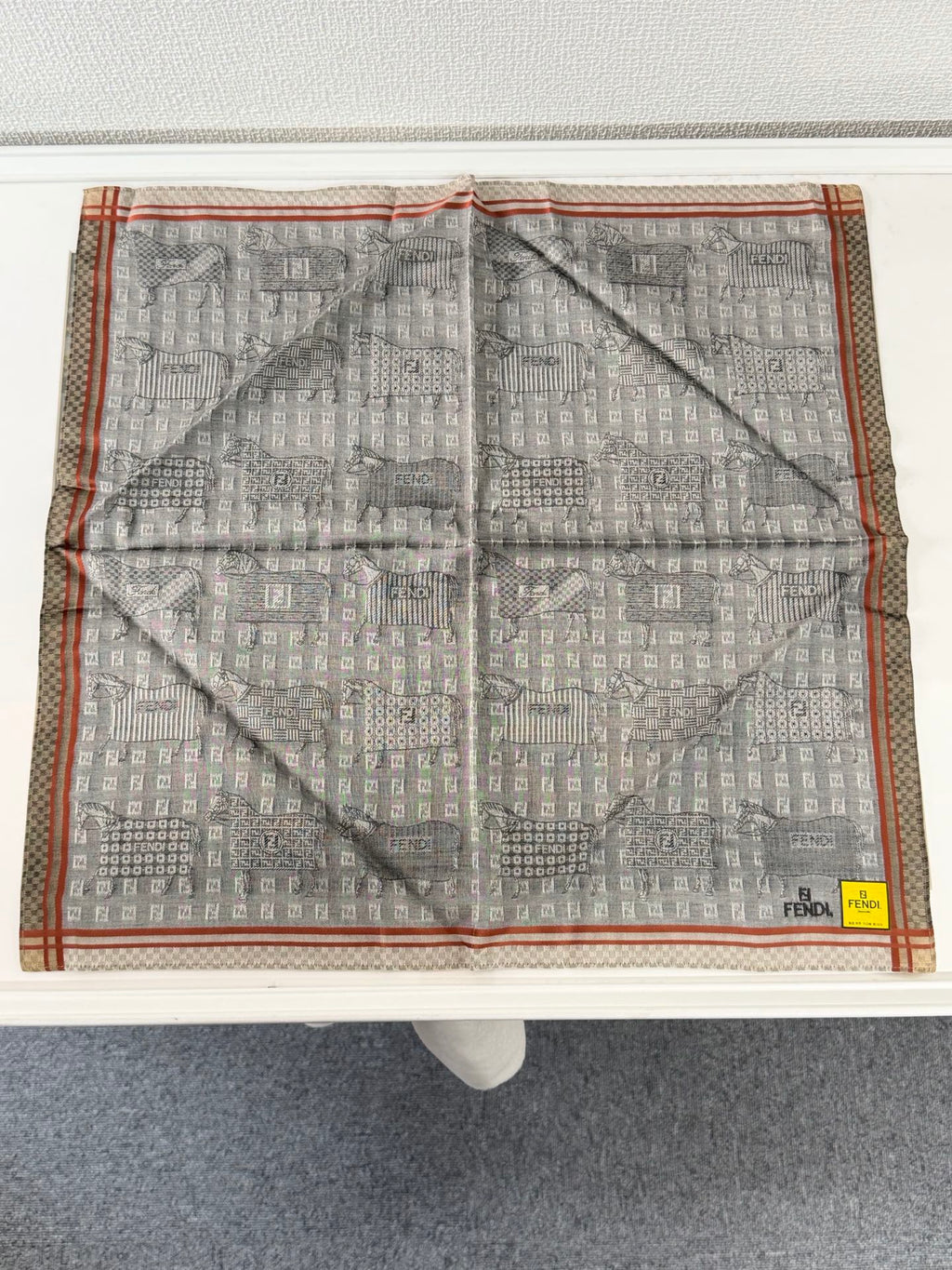 FENDI Cotton Handkerchief Set Box