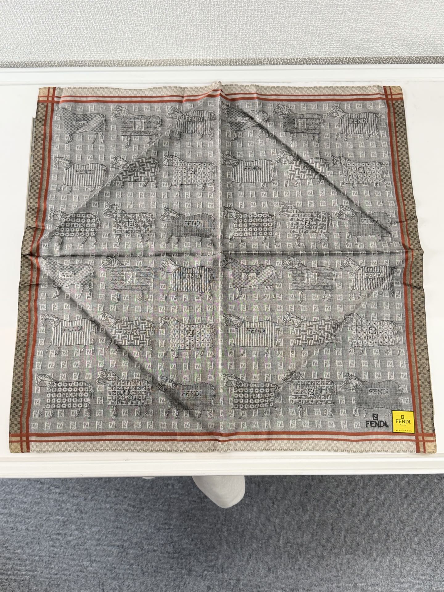 FENDI Cotton Handkerchief Set Box