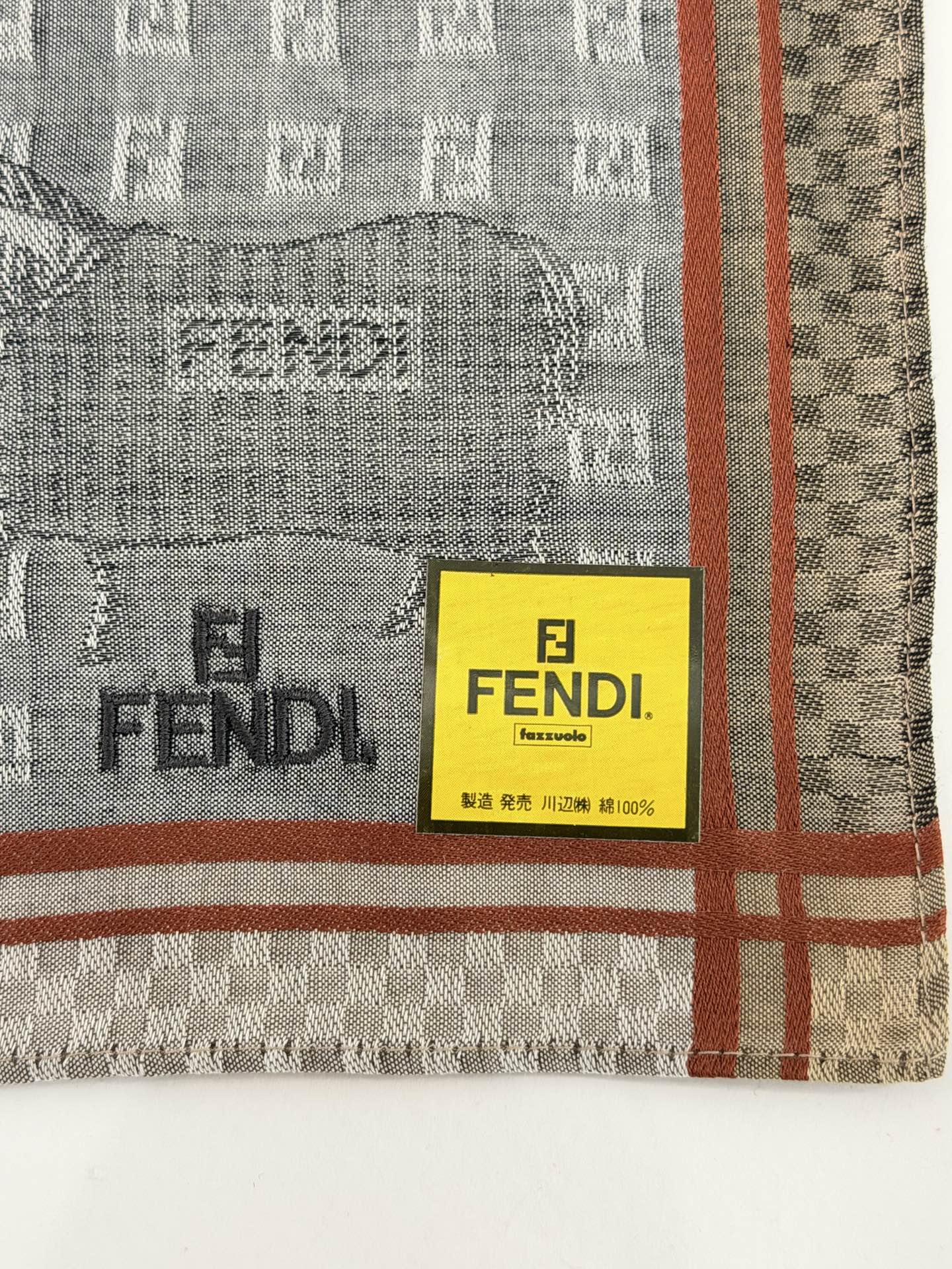 FENDI Cotton Handkerchief Set Box