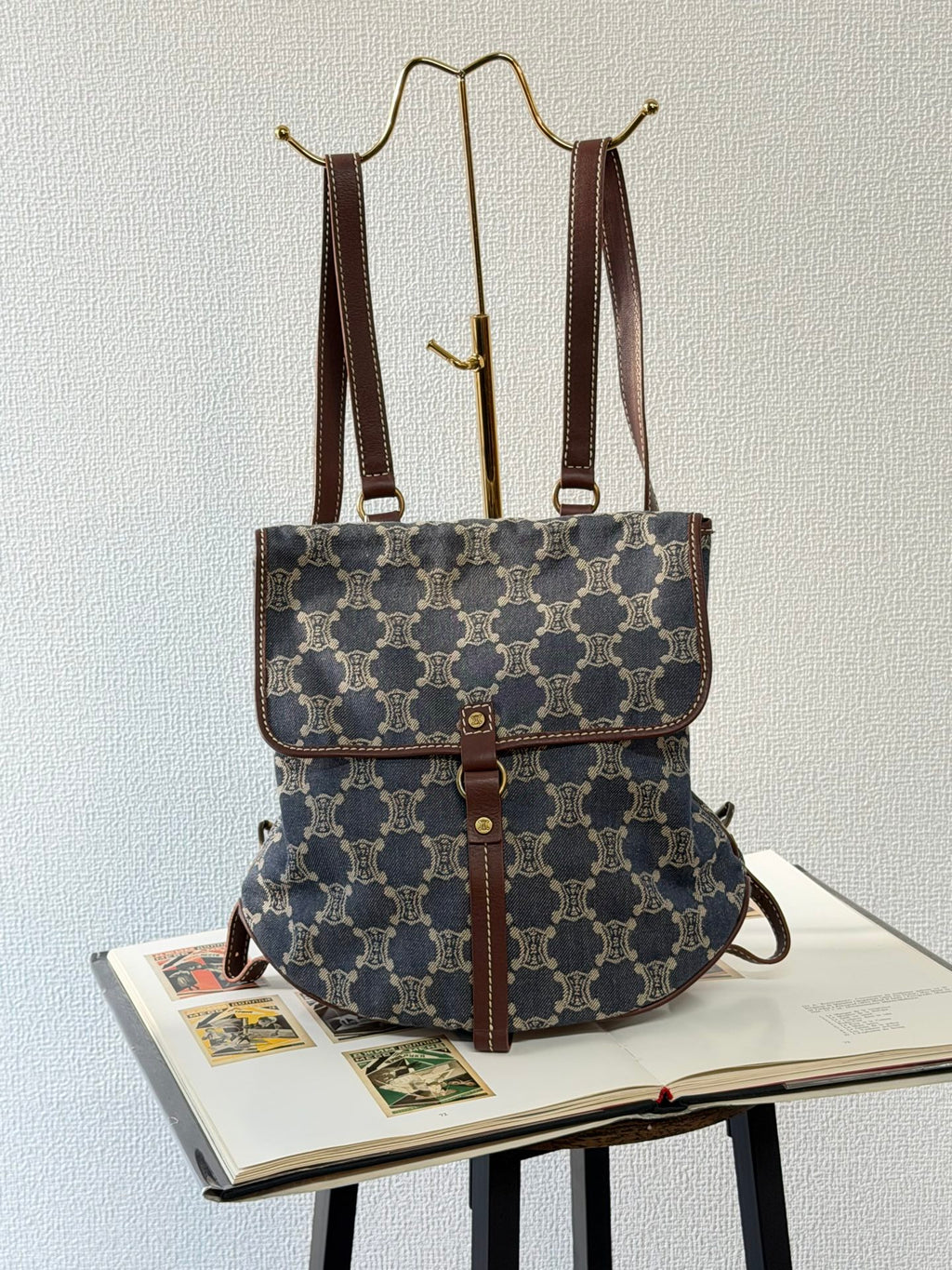 CELINE Macadam Denim Backpack