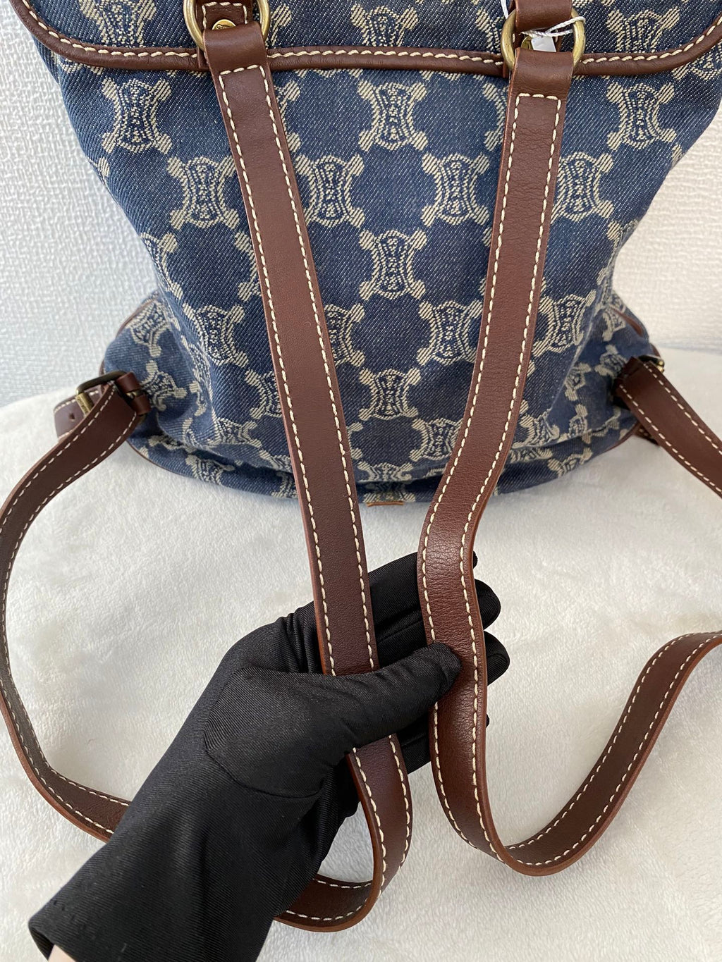 CELINE Macadam Denim Backpack