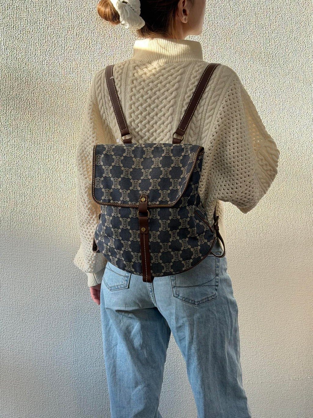 CELINE Macadam Denim Backpack