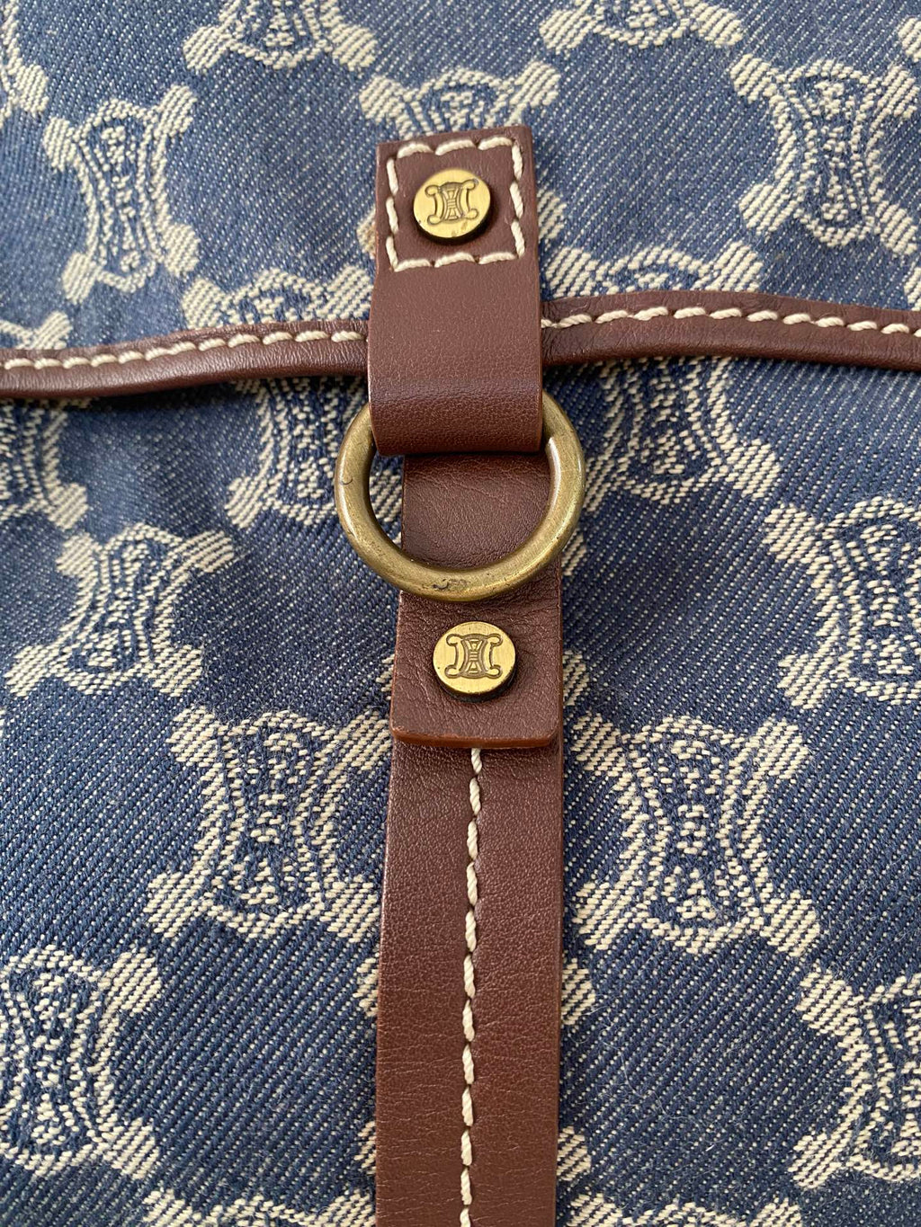 CELINE Macadam Denim Backpack