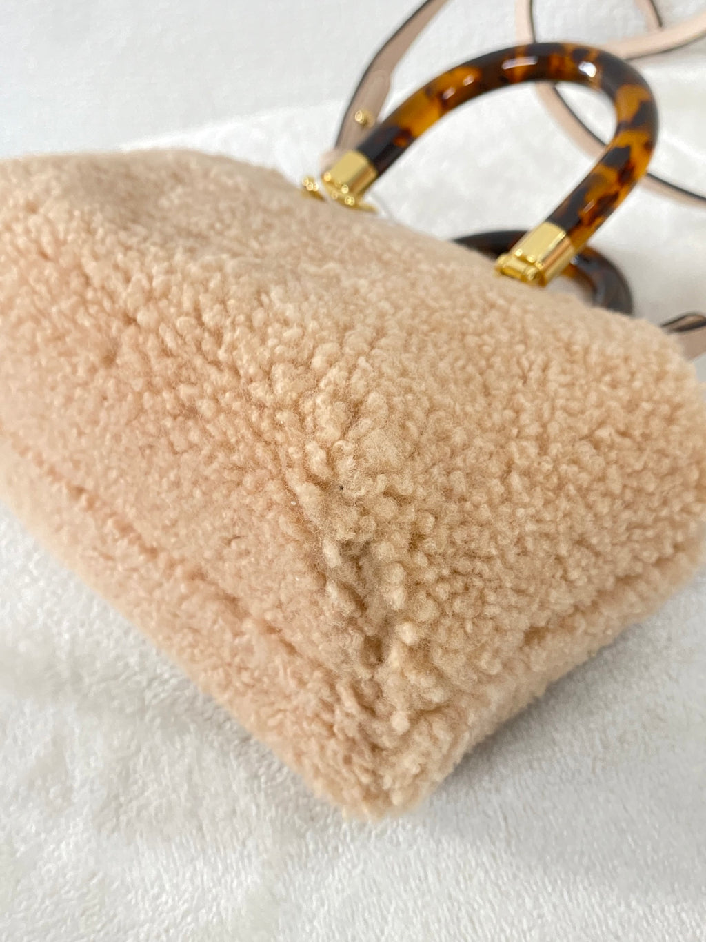 FENDI  Mini By The Way Shearling 2WAY Shoulderbag