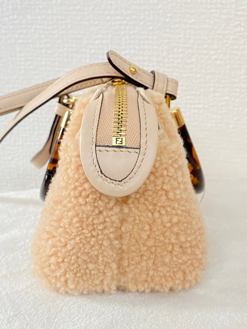 FENDI  Mini By The Way Shearling 2WAY Shoulderbag