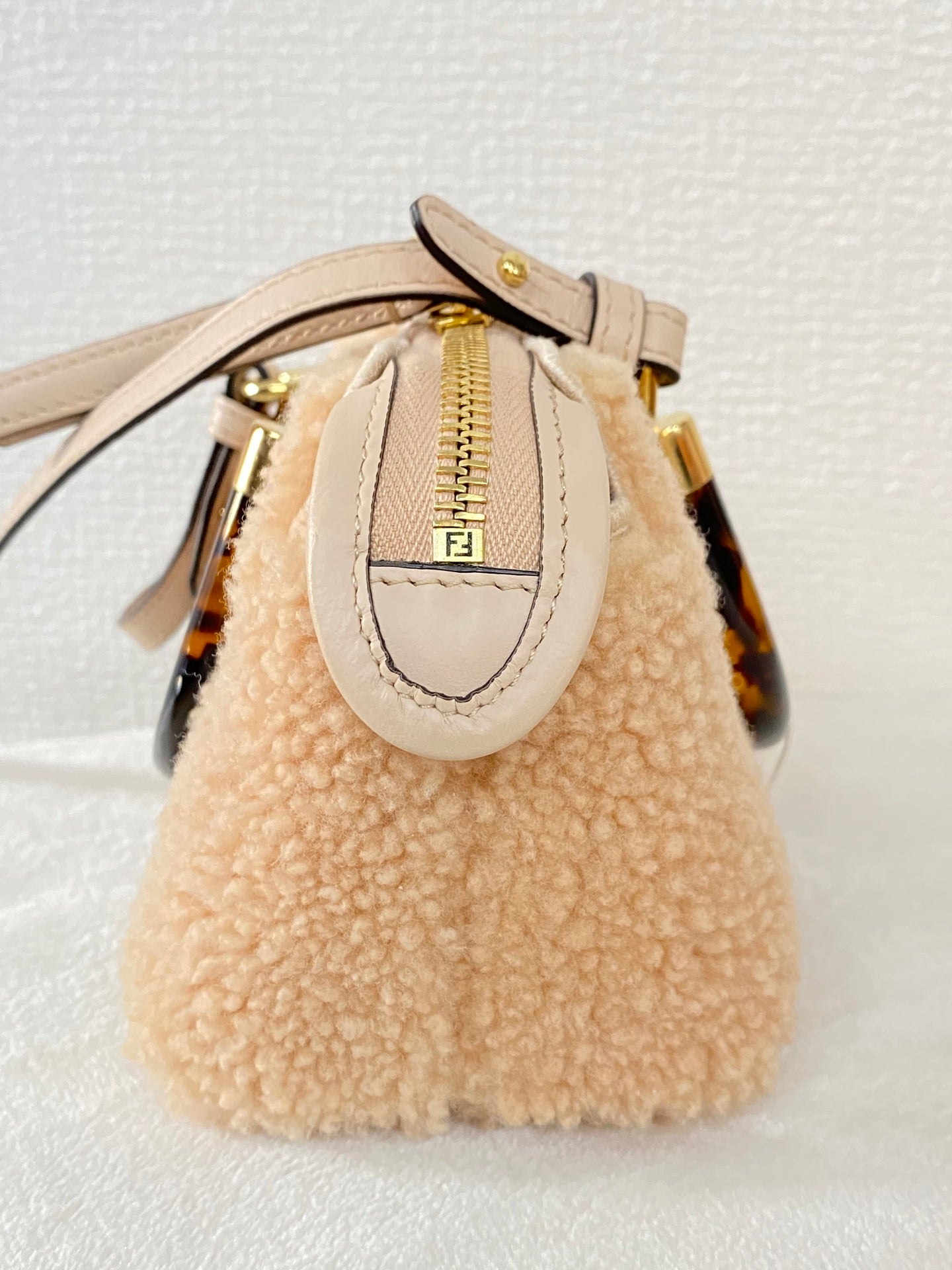 FENDI  Mini By The Way Shearling 2WAY Shoulderbag