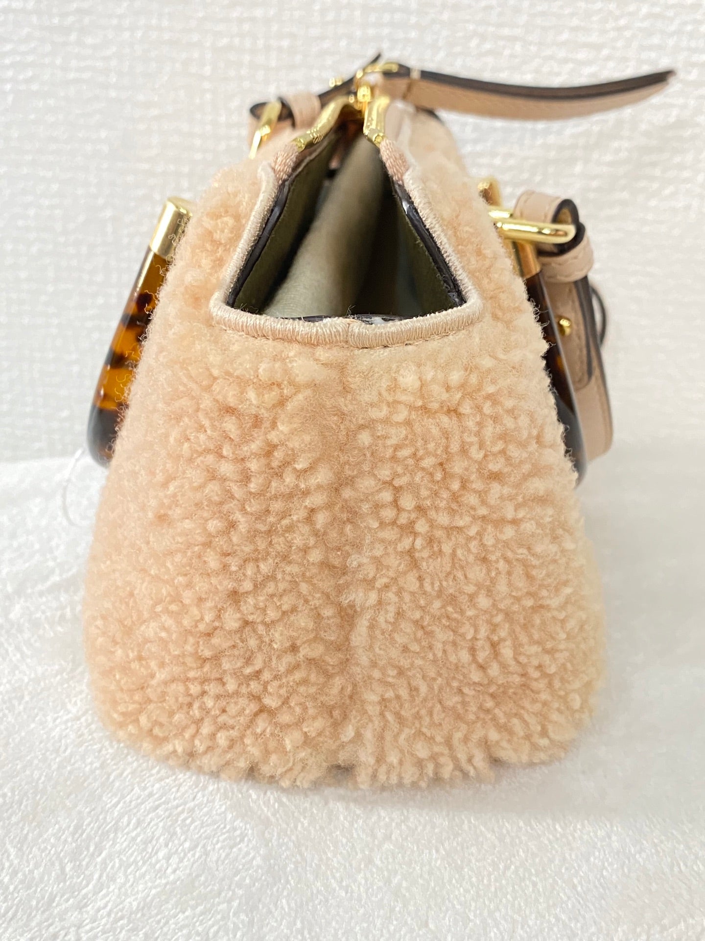 FENDI  Mini By The Way Shearling 2WAY Shoulderbag