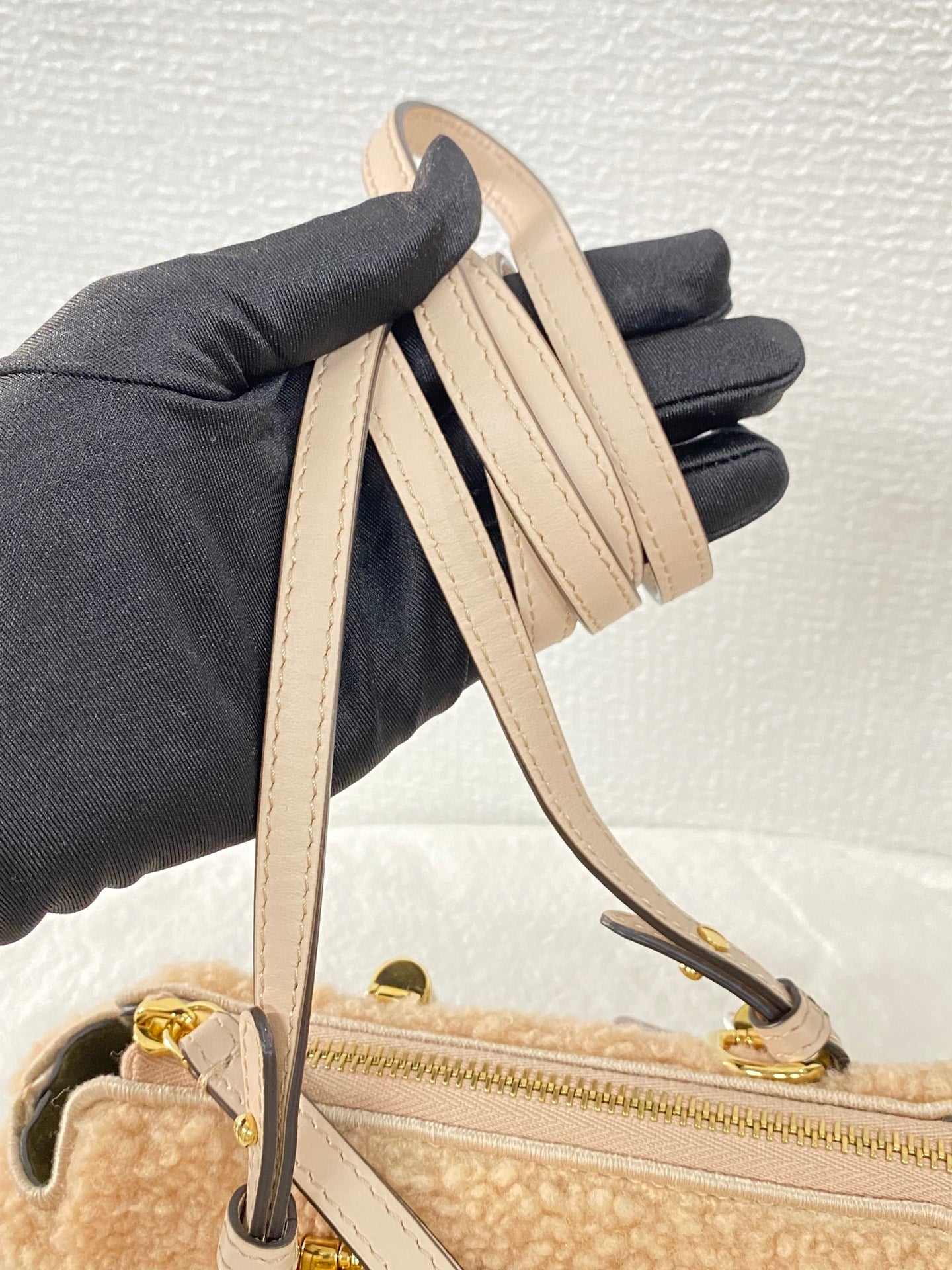 FENDI  Mini By The Way Shearling 2WAY Shoulderbag